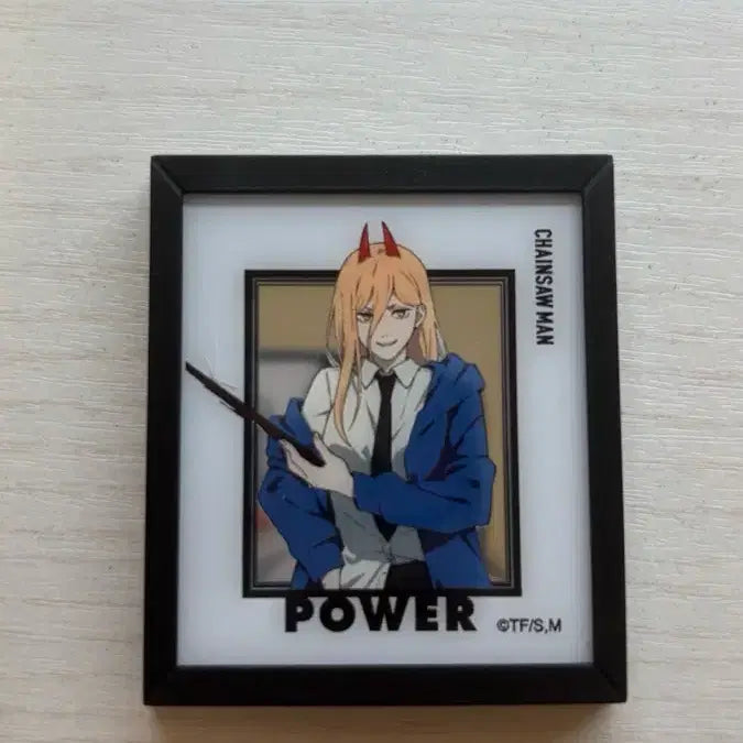 [BUNJANG] Chainsaw Man Trading Frame Magnet Power (Dai Koryu Sen Illustration Ver.) / 체인소맨 트레이딩 프레임 마그넷 미러 대교류전 일러스트 파워 B