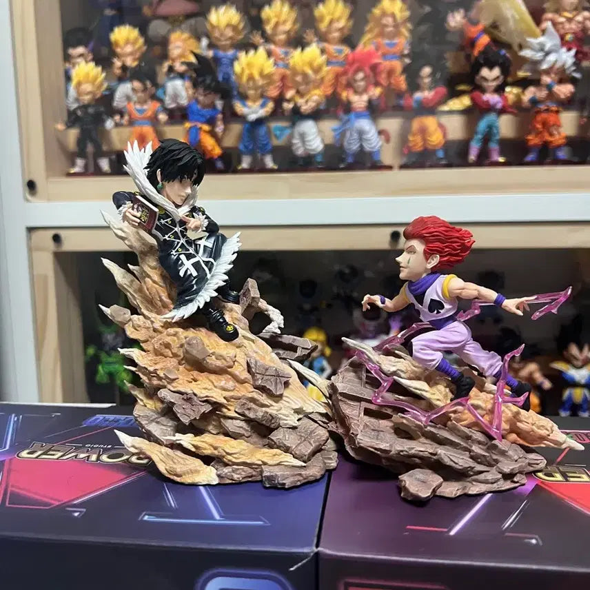 [BUNJANG] Hunter x Hunter Hisoka vs Chrollo Resin World Collectable Figure / Power 헌터헌터 히소카vs클로로 레진월콜 피규어