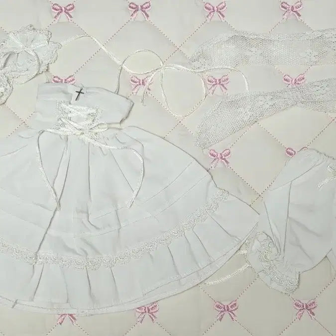 [BUNJANG] Unknown Maker MSD Halterneck Dress Set / 미상제 msd 의상 홀터넥 원피스