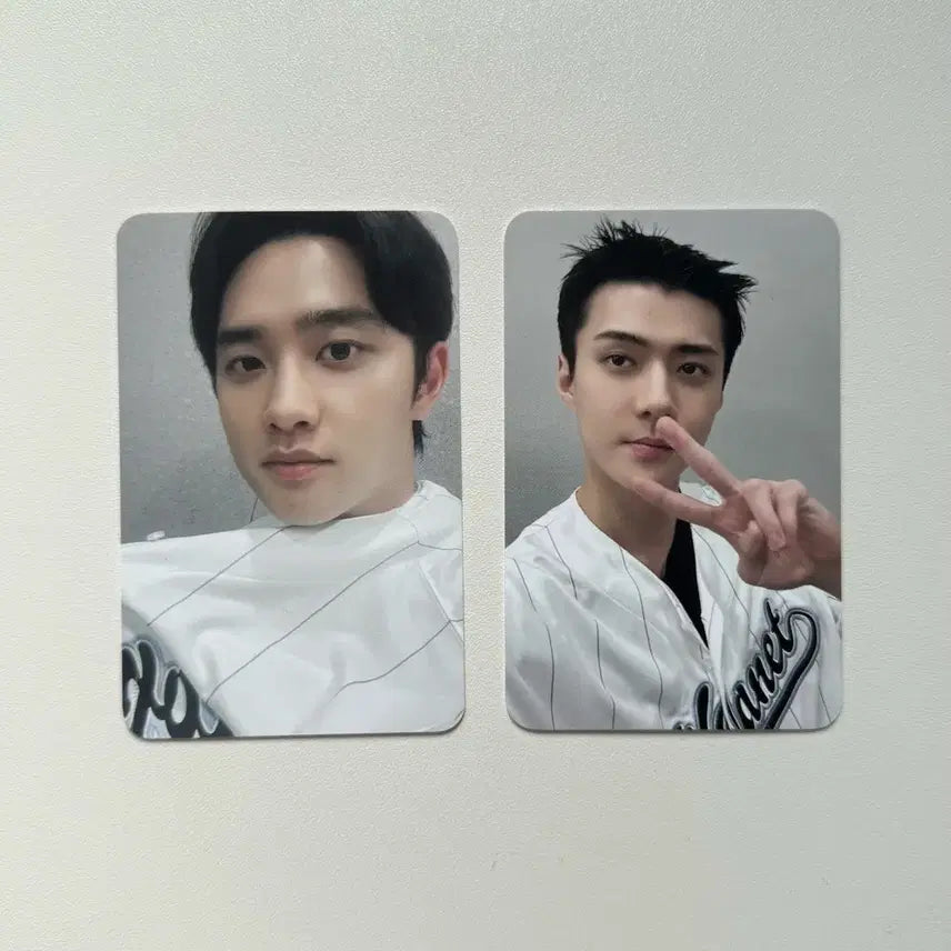 [BUNJANG] EXO D.O. Kyungsoo Sehun Creamsoda Uniform Photocard Bundle Set / 엑소 디오 도경수 세훈 크림소다 유니폼 포카 미공포 양도