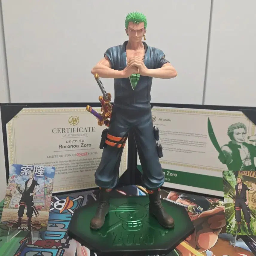 [BUNJANG] JW One Piece Zoro Resin Figure / 원피스 레진 피규어 JW 조로 팝니다.