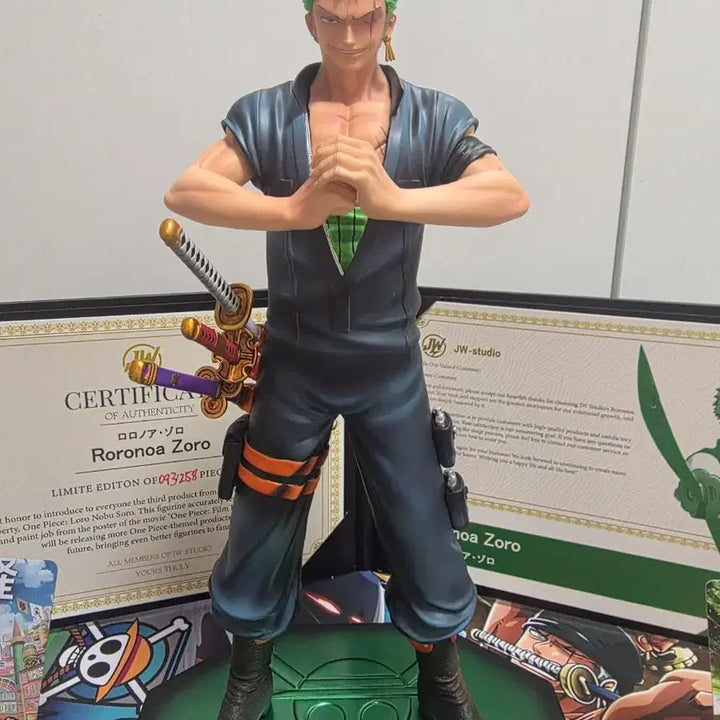 [BUNJANG] JW One Piece Zoro Resin Figure / 원피스 레진 피규어 JW 조로 팝니다.