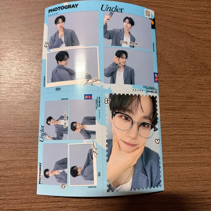 [BUNJANG] ONEUS Hwanwoong Photogray Under Frame / [반택포]원어스 포토그레이 언더 환웅 프레임