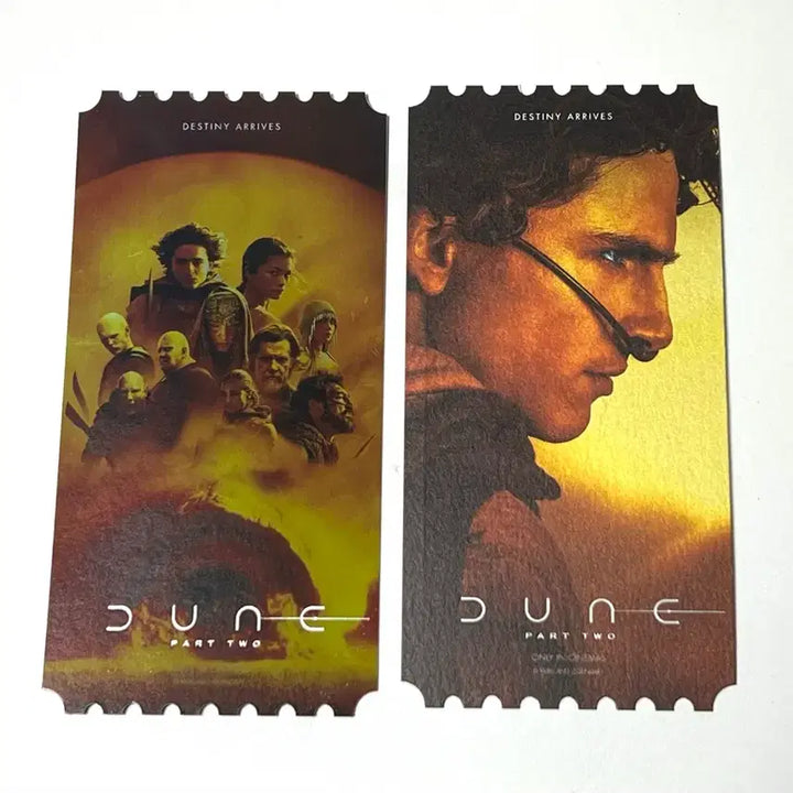 [BUNJANG] Dune: Part Two Megabox Original Ticket Bundle Set - Timothée Chalamet / [일괄] 듄 파트2 메가박스 오리지널 티켓 특전 티모시샬라메