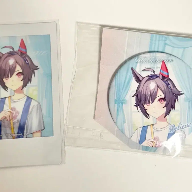 [BUNJANG] Uma Musume JoJo Town Collaboration Cheki Polaroid Can Badge Set / 우마무스메 조조타운 콜라보 체키 폴라로이드 캔뱃지 세트 빌리브