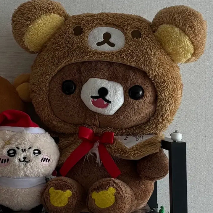 [BUNJANG] Rilakkuma 15th Anniversary Kuji Last One Prize &amp; Koguma Fuwa Fuwa Face Pouch / 리락쿠마 15주년 쿠지 라스트원상 &amp; 코구마 후와후와 페이스 파우치