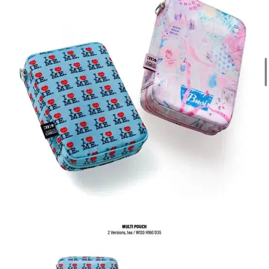 [BUNJANG] AILLILE Ashley Williams Pouch Blue / 아일릿 애슐리윌리엄스 파우치 블루