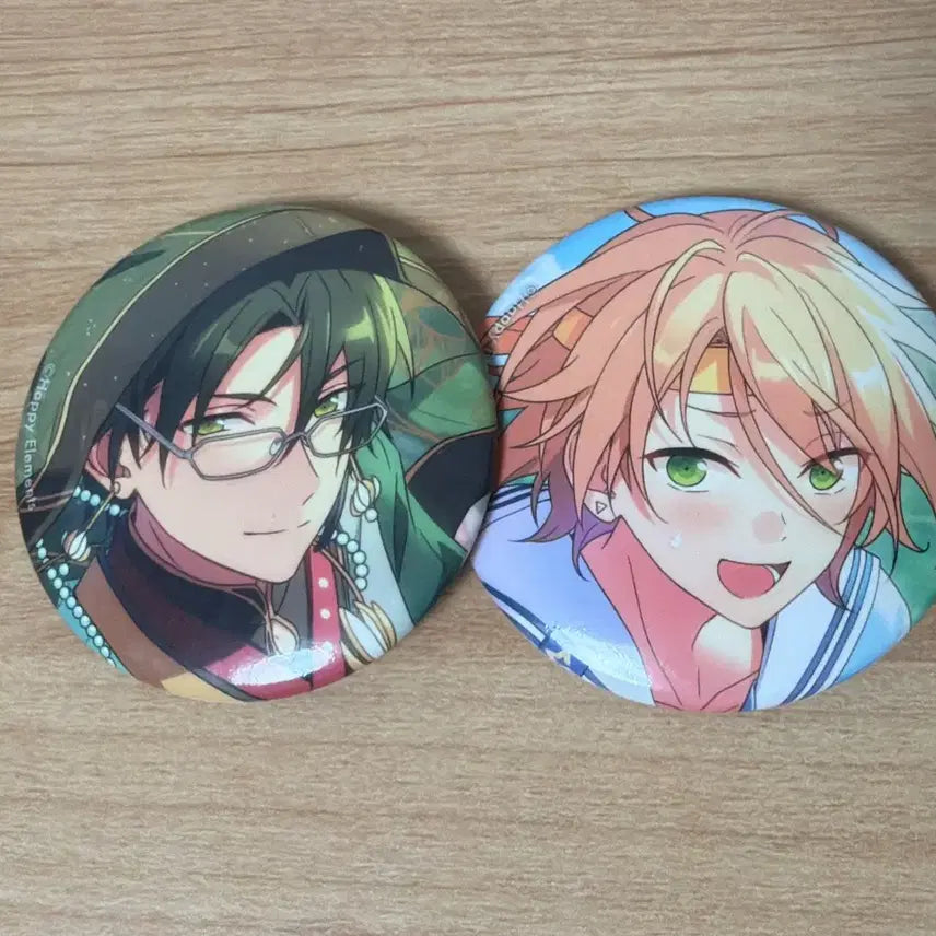 [BUNJANG] Ensemble Stars! Hasumi Keito &amp; Shiratori Aira Can Badges Set / 앙스타 하스미케이토 시라토리아이라 캔뱃지