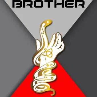 [BUNJANG] Marvel Thor &amp; Loki Brothers Badge White (Triquetra Hand &amp; Snake) Metal Pin / [새상품] 마블 토르&amp;로키 형제 뱃지 화이트 (Triquetra Hand &amp; Snake) 금속 뱃지 금속 배지