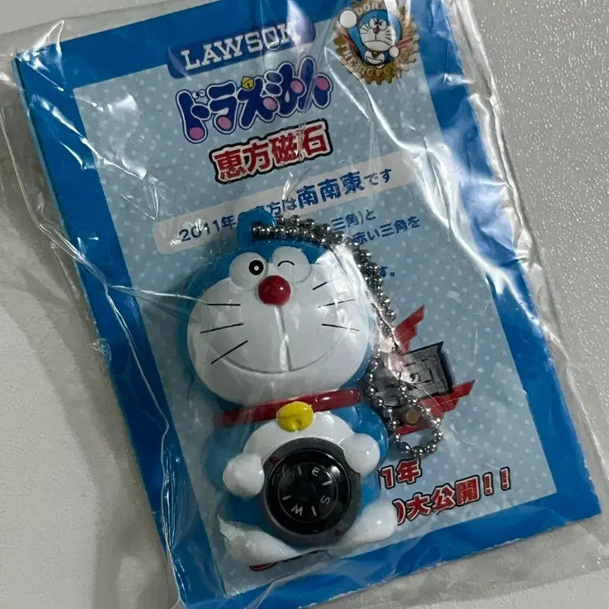 [BUNJANG] Classic Doraemon Compass Keychain / 고전 도라에몽 나침반 키링