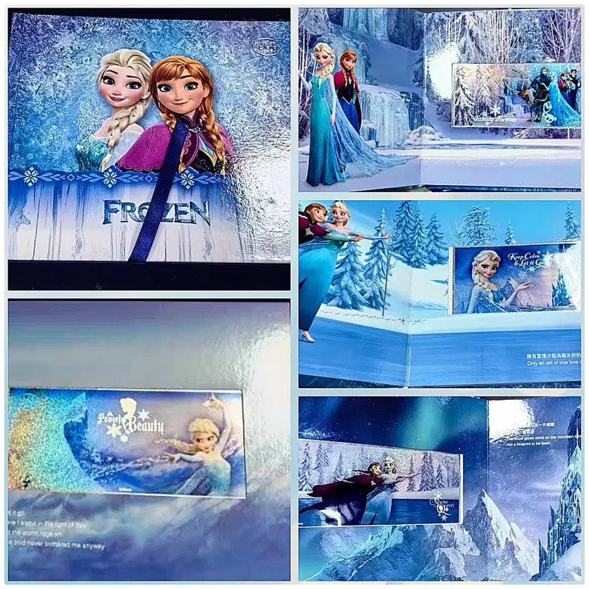 [BUNJANG] Disney Frozen Elsa Anna Limited Edition 4-Piece 3g .999 Silver Coin Set / 기념은지폐 한정판 4종세트 3g.999 디즈니