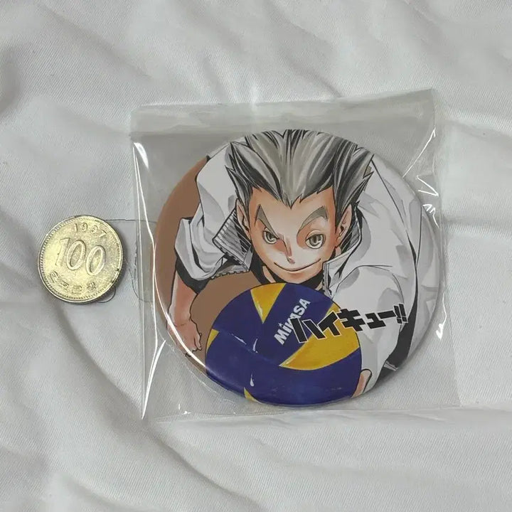[BUNJANG] Haikyuu!! Bokuto Koutarou Original Art Big Can Badge / 보쿠토 원화 빅캔뱃지