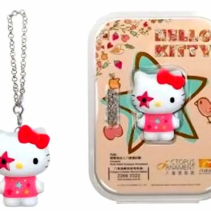 [BUNJANG] Sanrio Rockstar Kitty Figure &amp; Transportation Card / 락스타 키티 피규어, 락스타 키티 교통카드