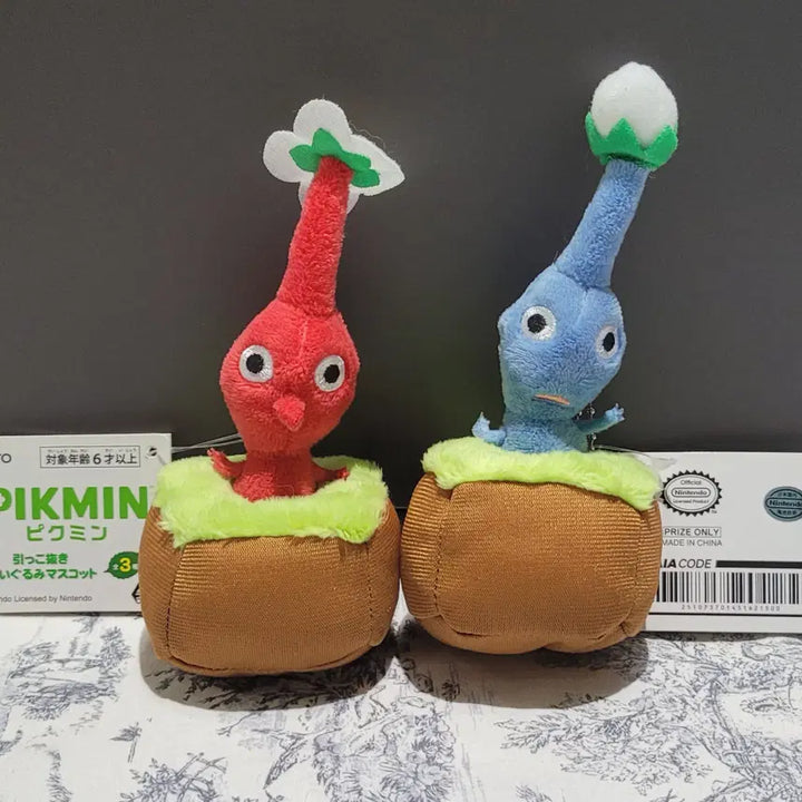 [BUNJANG] Pikmin Red &amp; Blue Pikmin Plush Doll Set / 피크민 타이토 인형 2종