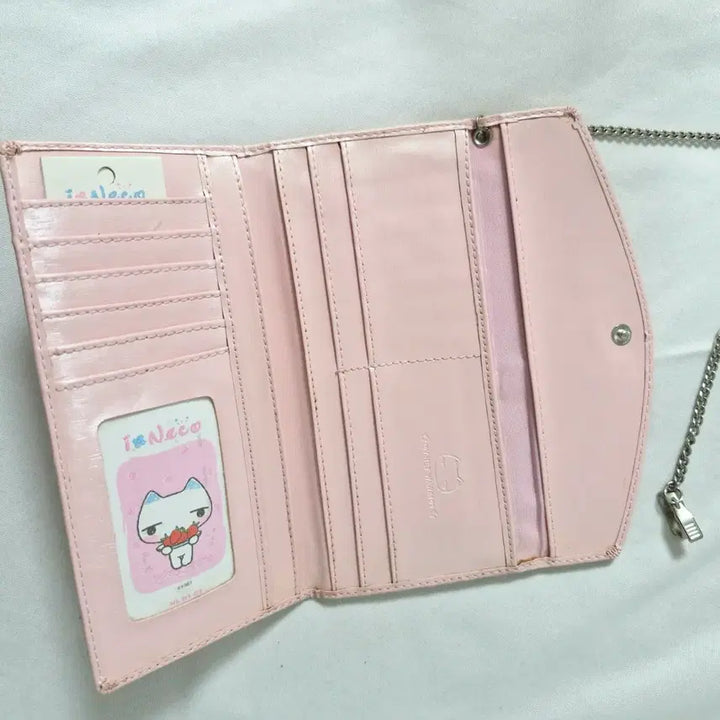 [BUNJANG] Aineko Pink Long Wallet / 고전문구 아이네코 핑크 장지갑 와와109 아이네꼬