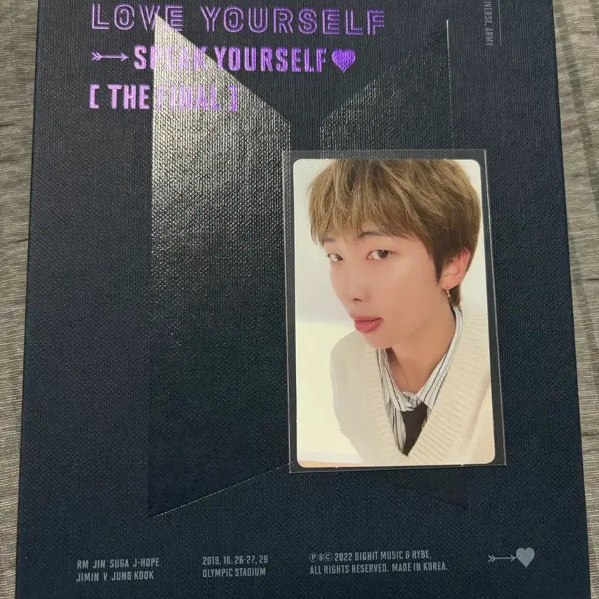 [BUNJANG] BTS RM Speak Yourself Concert Blu-ray Photocard / BTS 방탄소년단 스픽콘 블루레이 포카 RM 김남준