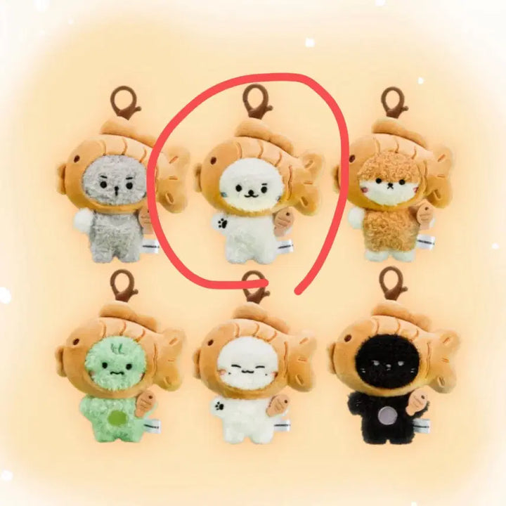 [BUNJANG] MONSTA X Minhyuk Meongkko Monmoongchi Bungoppang Plushie Keyring (Sealed) / 미개봉) 몬스타엑스 민혁 멍꼬 몬뭉치 붕어빵 몬뭉치엑스
