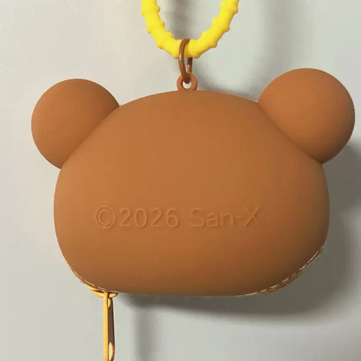 [BUNJANG] Rilakkuma Face Silicone Pouch Keyring / 리락쿠마 실리콘 파우치 키링
