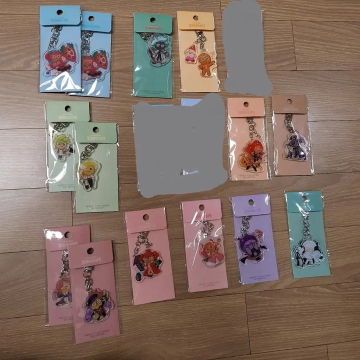[BUNJANG] Cookie Run Kingdom Cards and Acrylic Keyring Bundle Set / 쿠키런 킹덤 카드 및 아크릴 키링 일괄