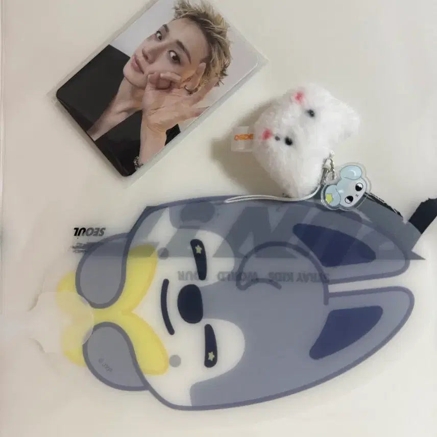 [BUNJANG] Stray Kids Wolfchan Entrance Gift Photocard Set + Keychain + Fan + Full Set / 8/2 스트레이키즈 스키즈 입장 기프트 포카 + 키링 부채 풀셋