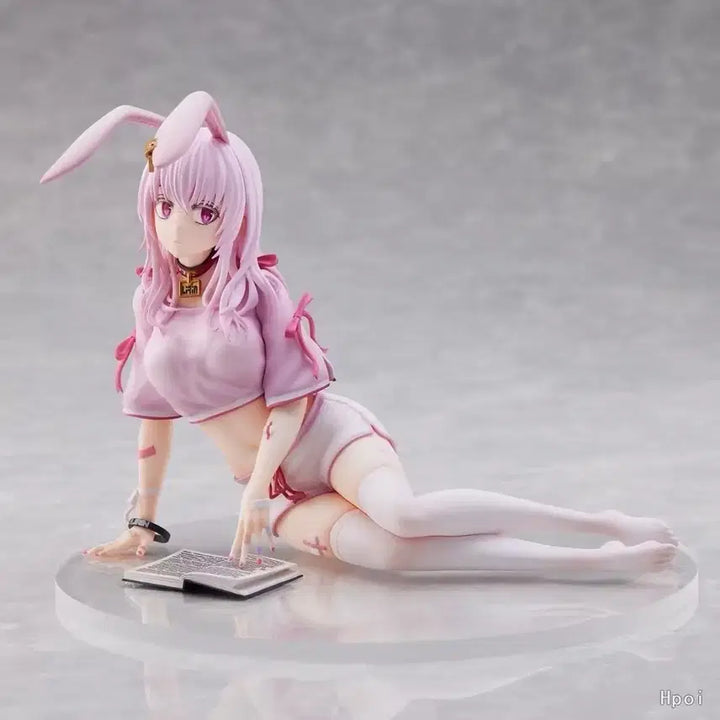 [BUNJANG] Pink Bunny Ear Anime Girl Figure / 미소녀 피규어 토끼 귀 핑크