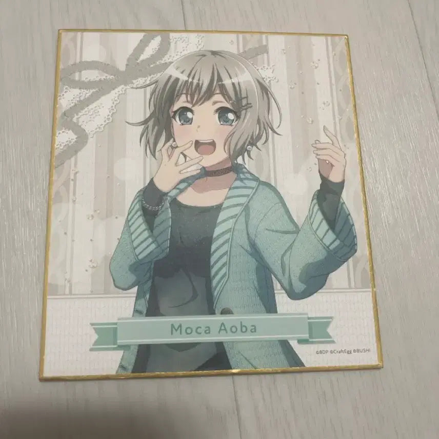 [BUNJANG] BanG Dream! Aoba Moca Shikishi Art Board / 뱅드림 아오바모카 모카 색지