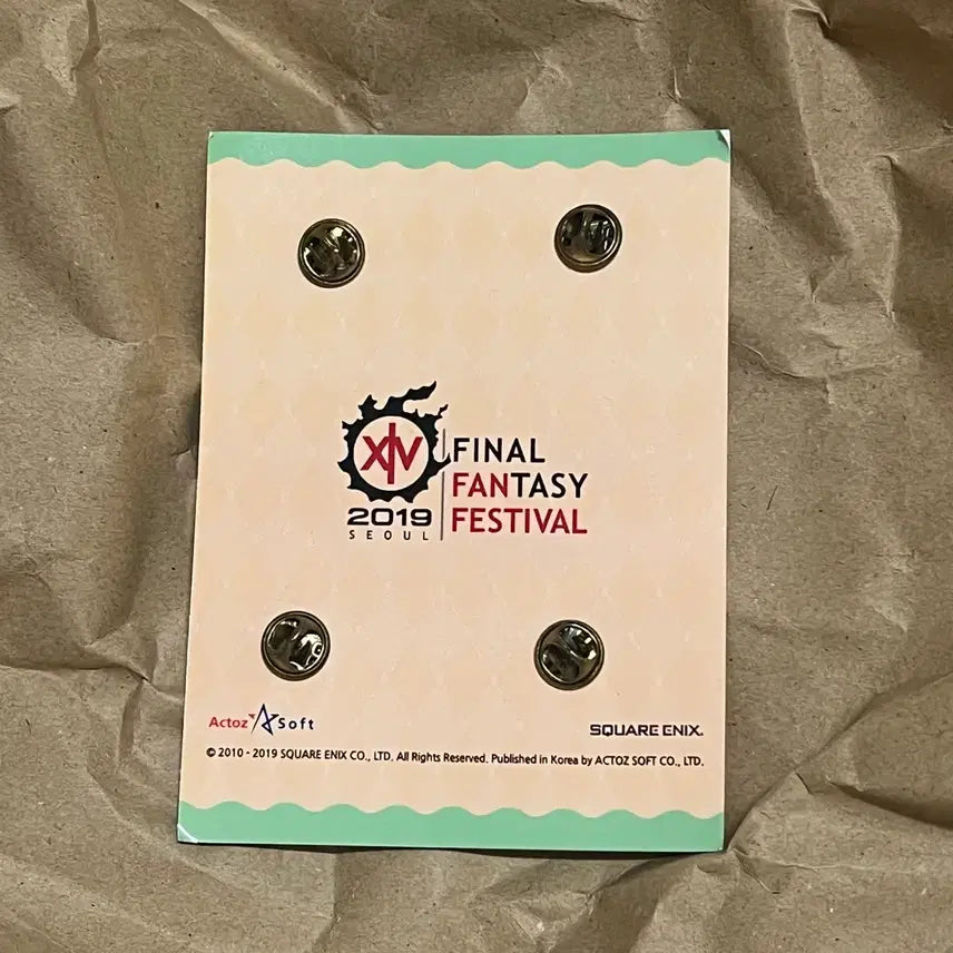[BUNJANG] Final Fantasy XIV (FF14) Chibi Plush Badge Set (4 Types) / 파이널판타지14 파판14 꼬마친구 뱃지 4종