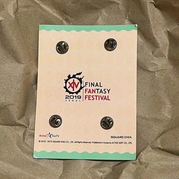 [BUNJANG] Final Fantasy XIV (FF14) Chibi Plush Badge Set (4 Types) / 파이널판타지14 파판14 꼬마친구 뱃지 4종