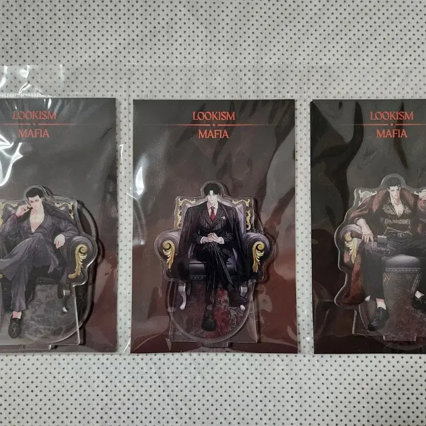 [BUNJANG] Lookism Mafia Essential Acrylic Standee Bundle Set (Park Jong-geon, Kang Da-gyeom, Kim Gi-tae) / 미개봉 외모지상주의 마피아 에센셜 아크릴 스탠드 박종건, 강다겸, 김기태 일괄