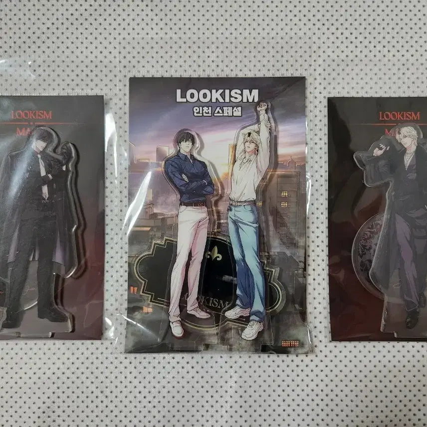 [BUNJANG] Lookism Na Jaegyeon, Seon Yujae Acrylic Stand Set (Sealed) / 미개봉 외모지상주의 나재견, 선유재 아크릴 스탠드 세트