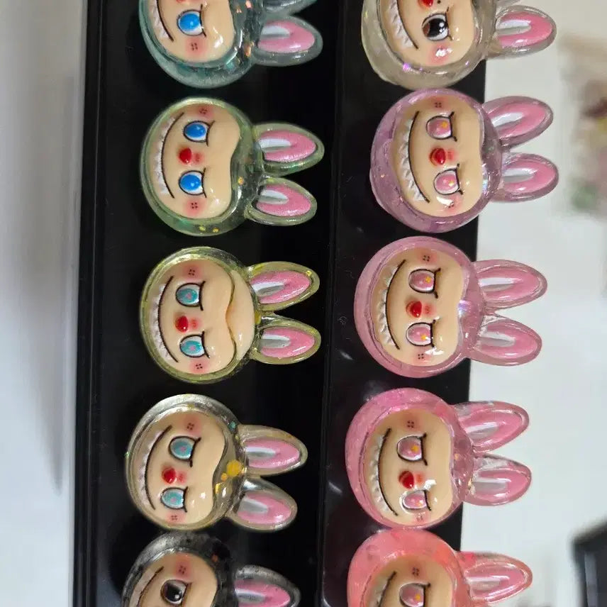 [BUNJANG] Labubu Face Figure Set (5 Types) / 라부부 얼굴 피규어 5종 세트