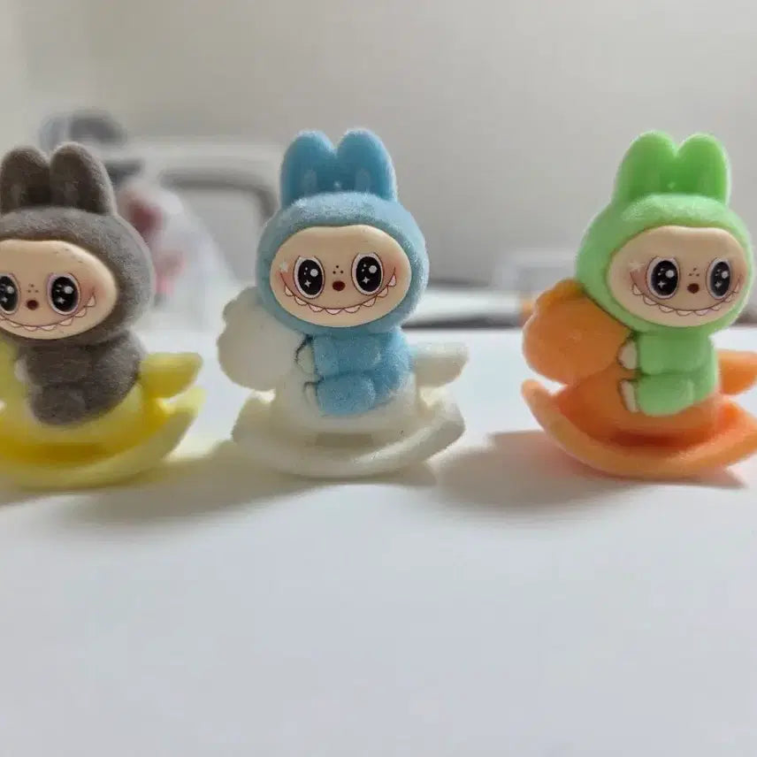 [BUNJANG] Rabubu Flocking Figure 3 Types Set / 라부부 플로킹피규어 3종