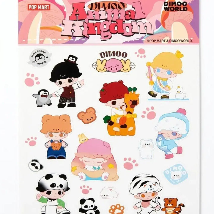 [BUNJANG] POP MART DIMOO Animal Kingdom Sticker Set / 팝마트 POP MART 디무 애니멀 킹덤 스티커