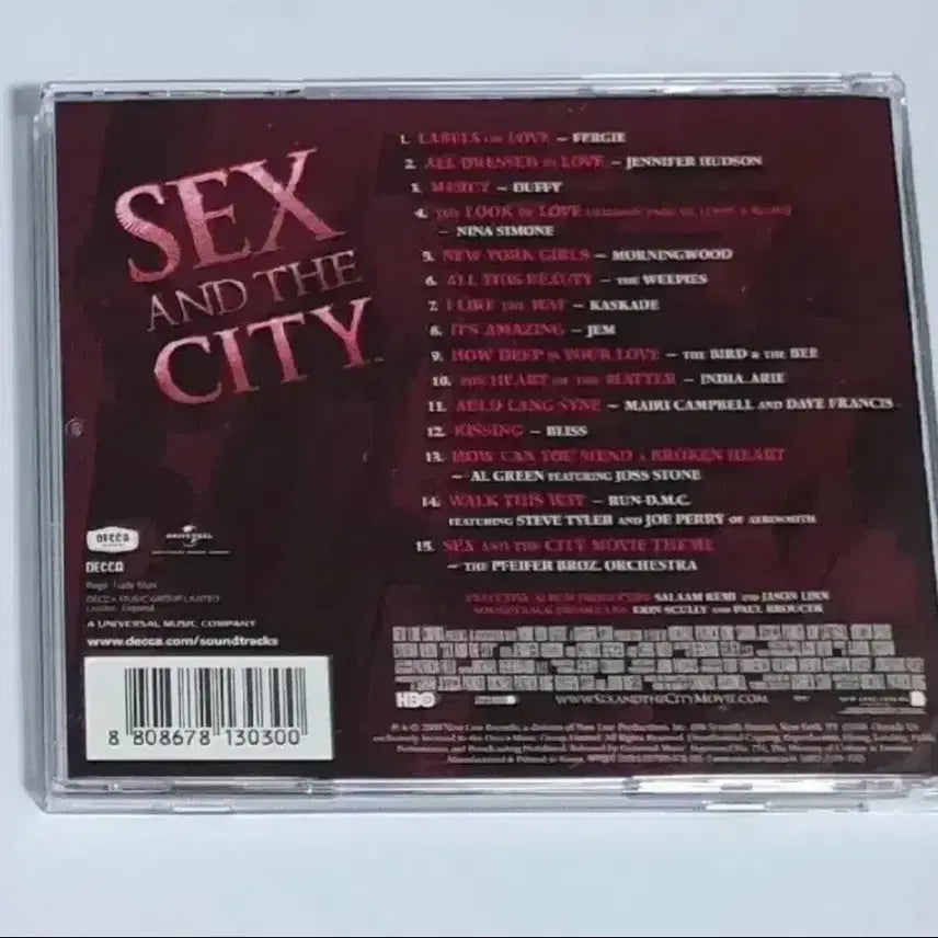 [BUNJANG] Sex and the City Original Soundtrack CD / 섹스 앤 더 시티 OST Sex And The City 앨범 시디 CD