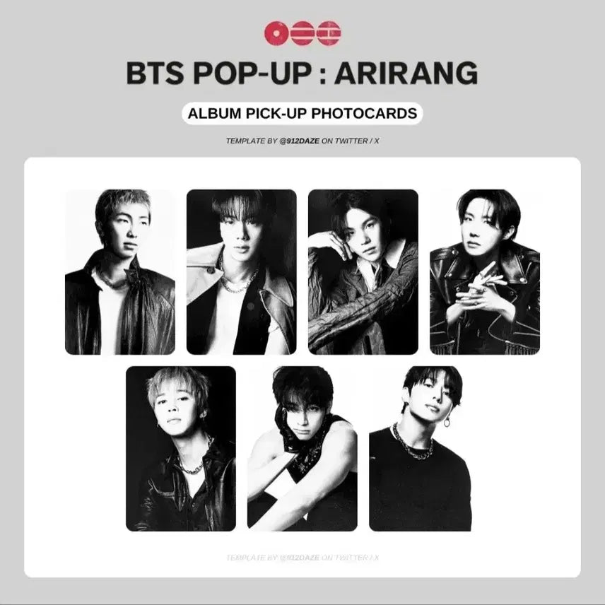 [BUNJANG] BTS Popup Arirang Photocard Set / BTS 팝업 아리랑 포카세트