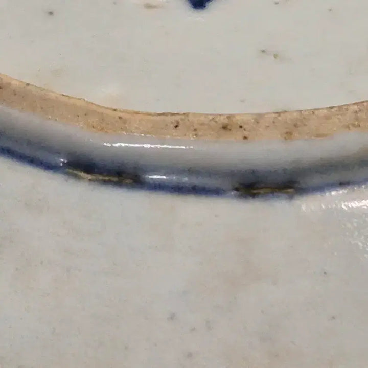 [BUNJANG] Chinese Qing Dynasty Blue and White Porcelain Plate with Floral and Vine Design / 청화백자 전지화훼문 접시 다도구 차도구
