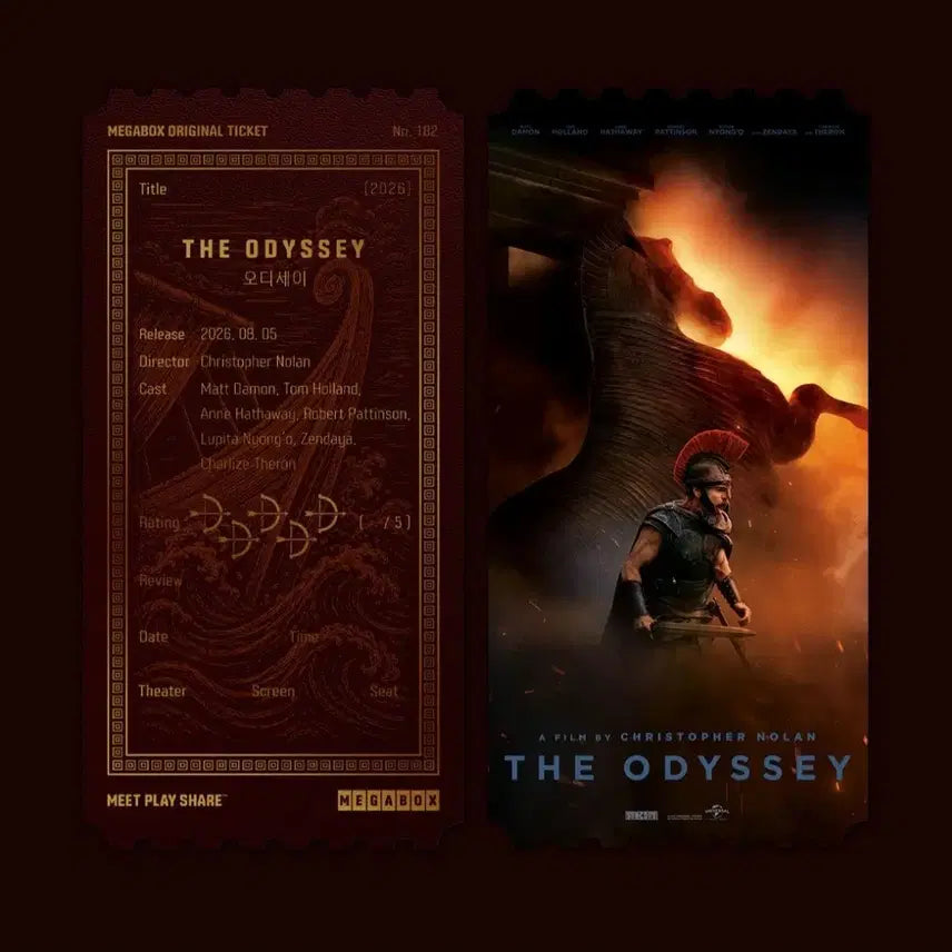 [BUNJANG] Odyssey Dolby Poster &amp; Original Ticket Bundle Set / 오디세이 돌비포스터, 오리지널티켓 일괄