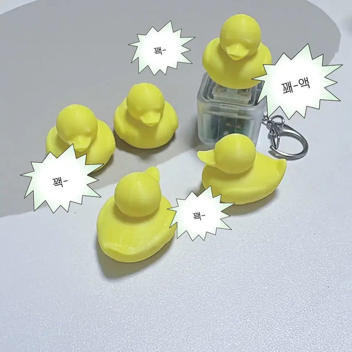 [BUNJANG] Squeaking Duck Keycap, Glow-in-the-Dark, Rechargeable Type-C, Mechanical Clicky Switch / 소리나는 오리 클리커 | 야광 | C타입 충전식 | 키캡