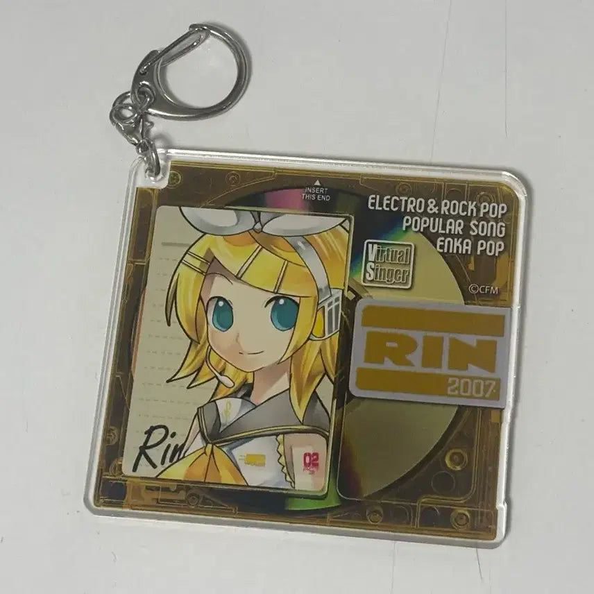 [BUNJANG] Kagamine Rin Vocaloid Acrylic Keyring / 보컬로이드 카가미네 린 아크릴 키링