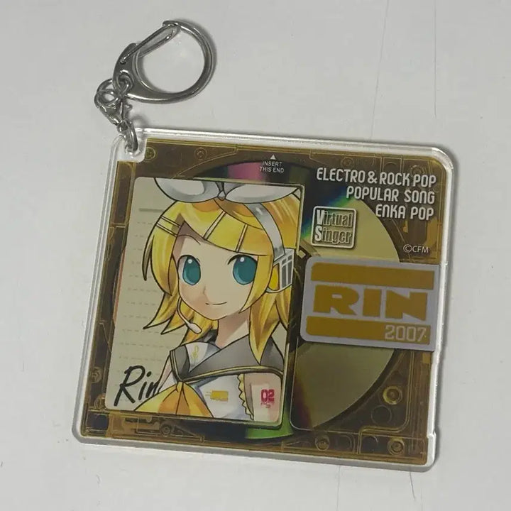 [BUNJANG] Kagamine Rin Vocaloid Acrylic Keyring / 보컬로이드 카가미네 린 아크릴 키링