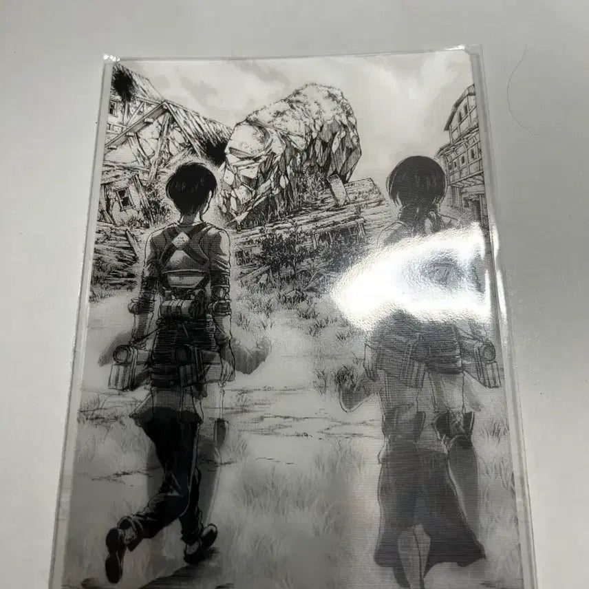 [BUNJANG] Attack on Titan Eren &amp; Mikasa Lenticular Postcard / 진격거 렌티큘러 엽서_엘런&amp;미카사