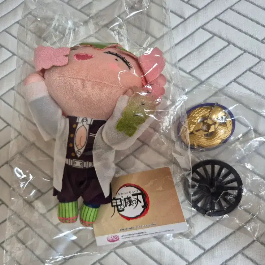 [BUNJANG] Demon Slayer Nesoberi Plush Toy &amp; Sword Hilt Umbrella Markers Gacha Bundle Set / 귀멸의칼날 네소베리 누이 인형, 코등이 우산마커 가챠 일괄