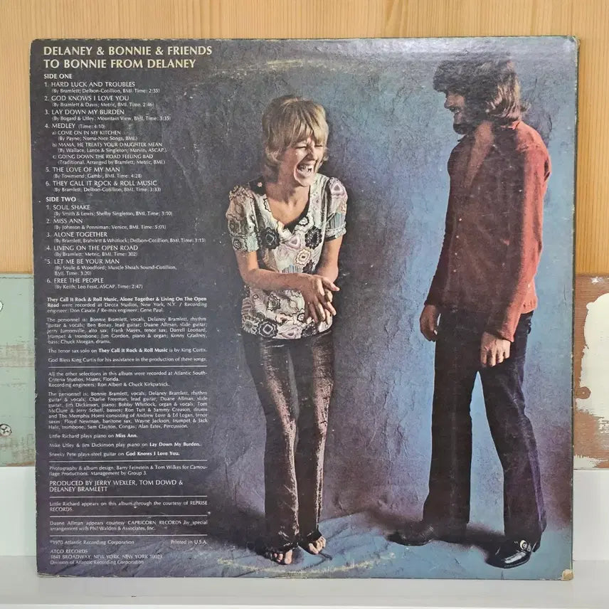 [BUNJANG] Delaney &amp; Bonnie &amp; Friends To Bonnie From Delaney 1970 US LP / Delaney &amp; Bonnie &amp; Friends -To Bonnie From Delane LP