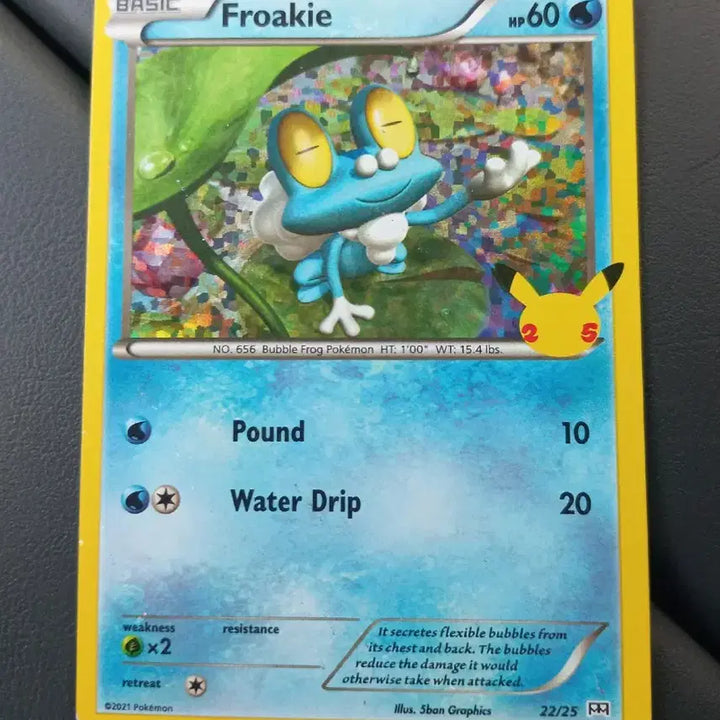 [BUNJANG] Pokemon Card Frogmar E. Boyer 25th Anniversary Holo / 개구마르 북미판 25주년 홀로 포켓몬카드