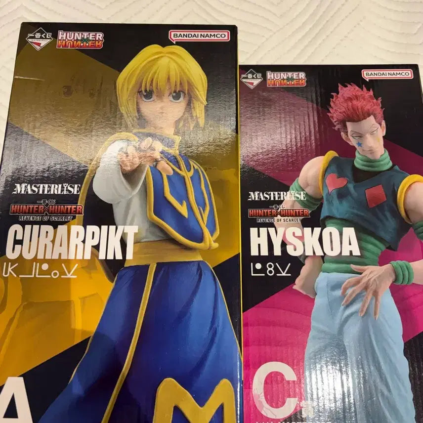 [BUNJANG] Hunter x Hunter Ichiban Kuji Hisoka (C Prize) &amp; Kurapika (A Prize) Figures Bundle Set (Sealed) / 미개봉) 헌터X헌터 제일복권 히소카 C상 / 크라피카 A상 일괄판매
