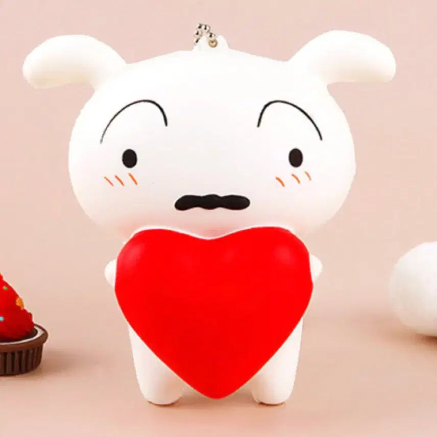 [BUNJANG] New White Dog Squishee Toy / 흰둥이 스퀴시 새상품