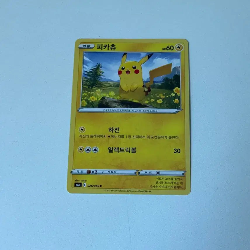 [BUNJANG] Pokemon Card Pikachu Flower Field 026/069 / 포켓몬카드 피카츄 꽃밭 026/069