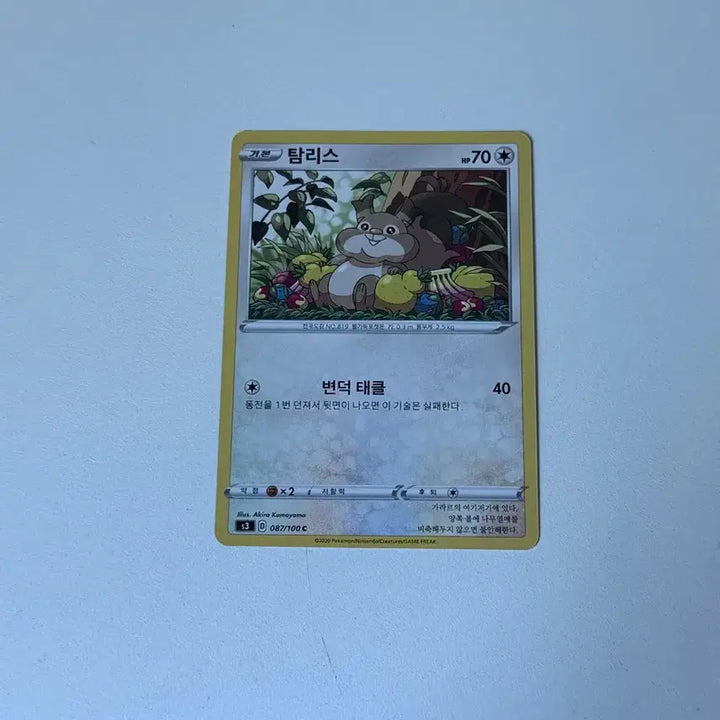 [BUNJANG] Pokémon Card Tamris 087/100 / 포켓몬카드 탐리스 087/100