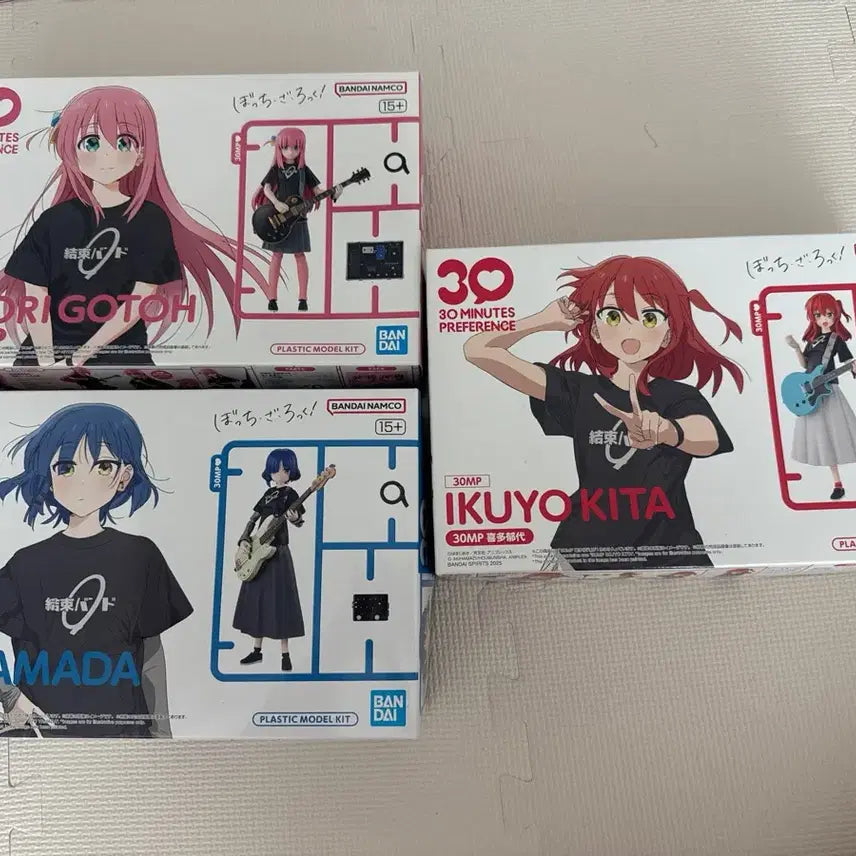 [BUNJANG] Bandai Bocchi the Rock! 30MP Goto Hitori, Yamada Ryo, Kita Ikuyo Plastic Model Set / 반다이 봇치더락 30mp 고토 히토리, 야마다 료, 키타 이쿠요프라모델 세트
