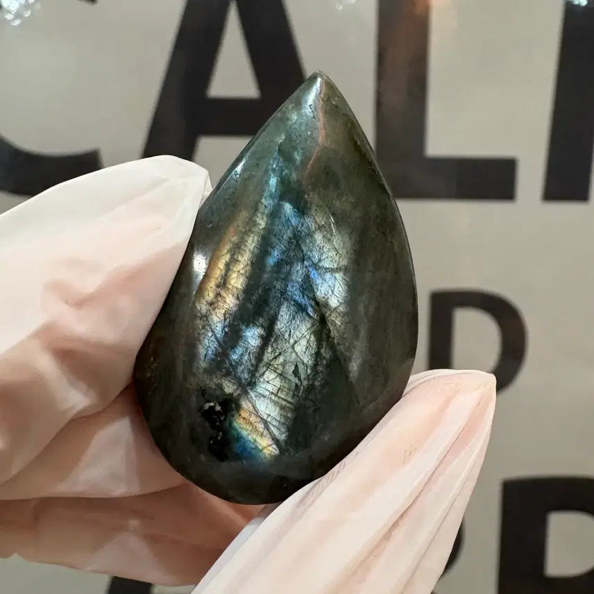 [BUNJANG] Labradorite Cabochon (Natural Stone) - Lavender Flash / [천연원석] 연보라 레브라도라이트 캐보션| Labradorite